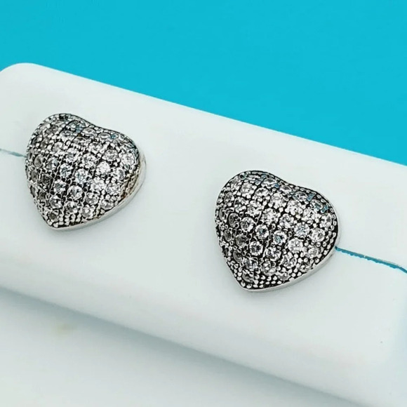 "925 Sterling Silver CZ Beautiful Earrings for Women, 1USPAR4226 - Picture 8 of 11